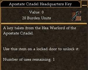 Apostate Citadel Headquarters Key.jpg