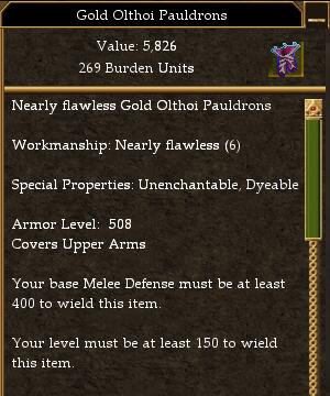 Olthoi Melee 400 Missile 330 Magic 300 Maximum AL.jpg