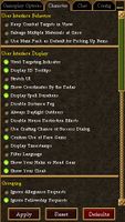 Character Options Panel
