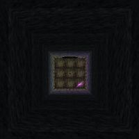 The drop when entering the catacombs