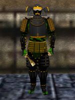 with green underclothes