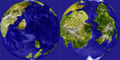Textures used on the Globe of Auberean, enlarged to show detail.